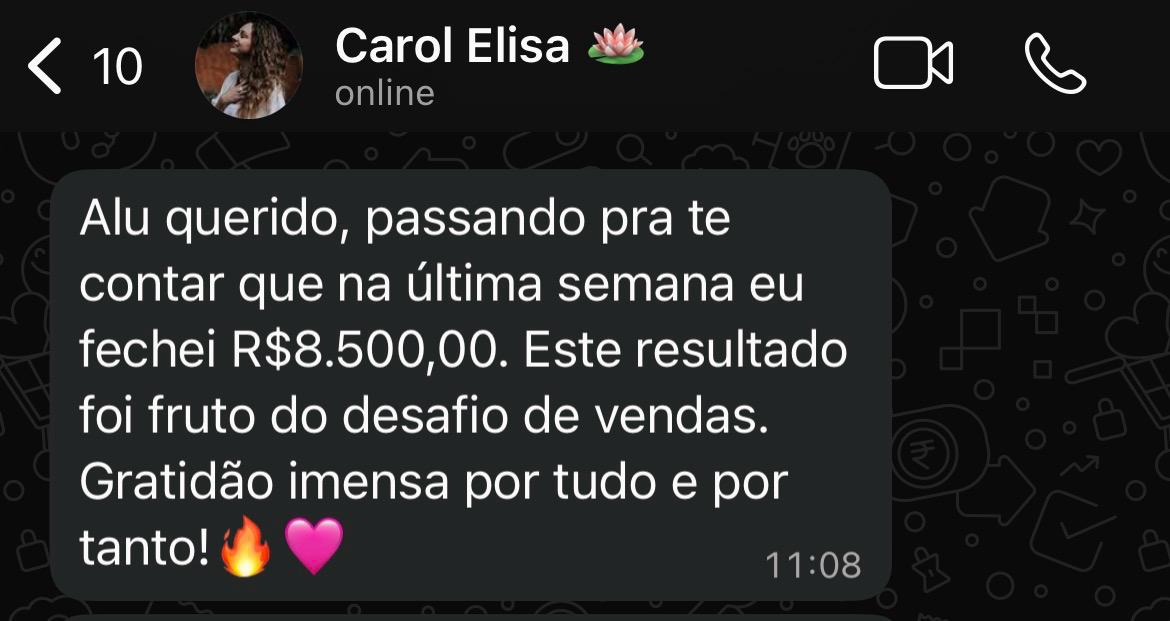 Depoimento de Carol Elisa